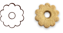 forma biscotto aperitivo camomilla - Loison