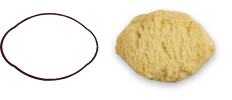 forma biscotto aperitivo limone - Loison