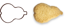 forma biscotto aperitivo pera - Loison